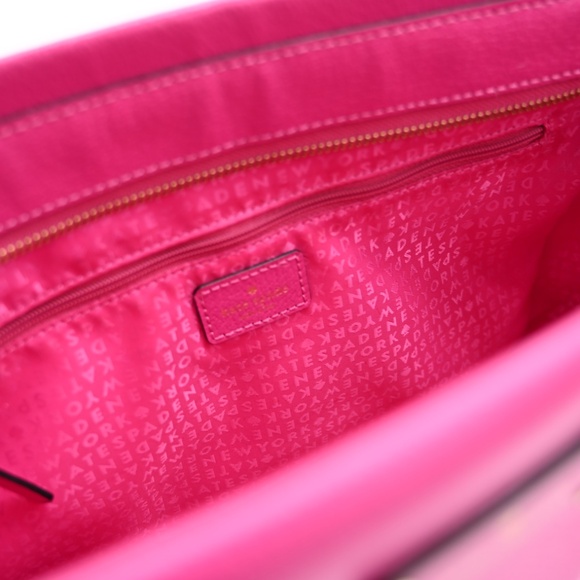 Kate Spade Wellesley Small Camryn Sweetheart Sweetheart Pink Leather Satchel - Picture 6 of 10